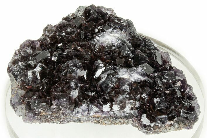 Lustrous Purple Cubic Fluorite Cluster - Okorusu Mine, Namibia #326553